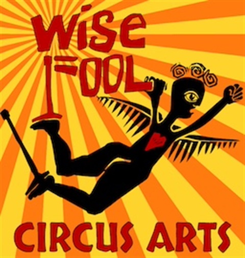Logo of Wise Fool circus troup