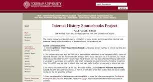 Internet History Sourcebooks Project